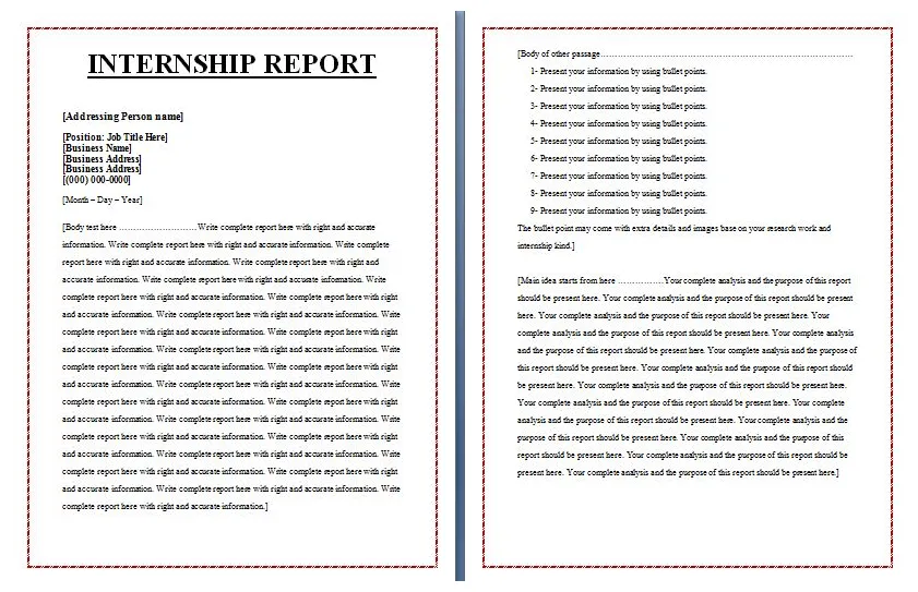 Free free report templates