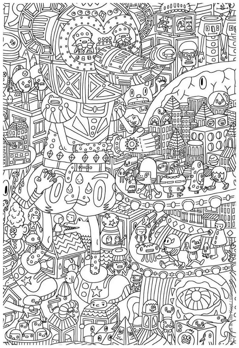 Intricate Coloring Page