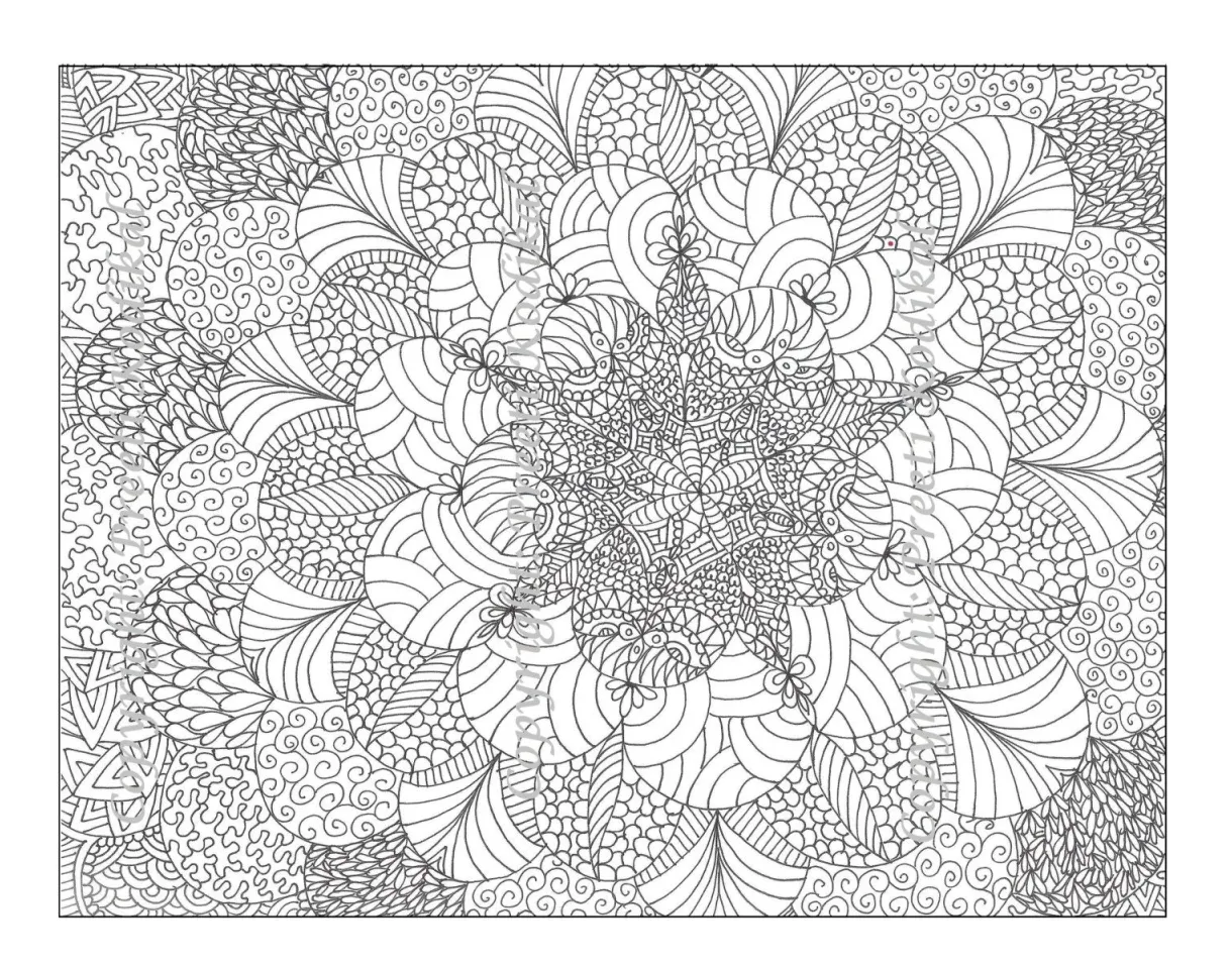 Intricate Design Coloring Pages - Coloring Home