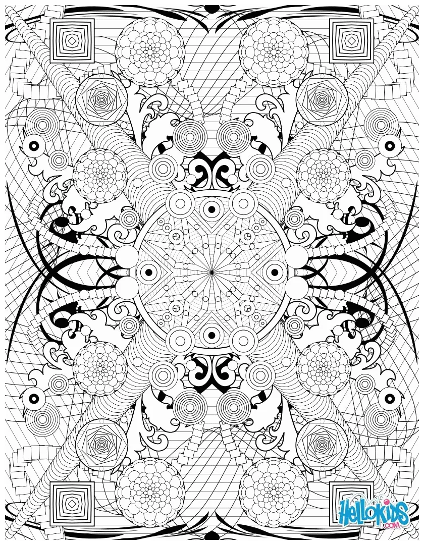 Intricate Design Coloring Pages - Coloring Home