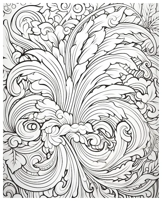 9,000+ Intricate Details Coloring Page Pictures