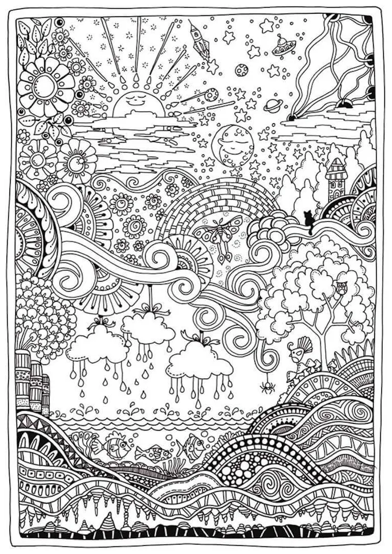 Intricate Coloring Page - Free Printable Coloring Pages for Kids