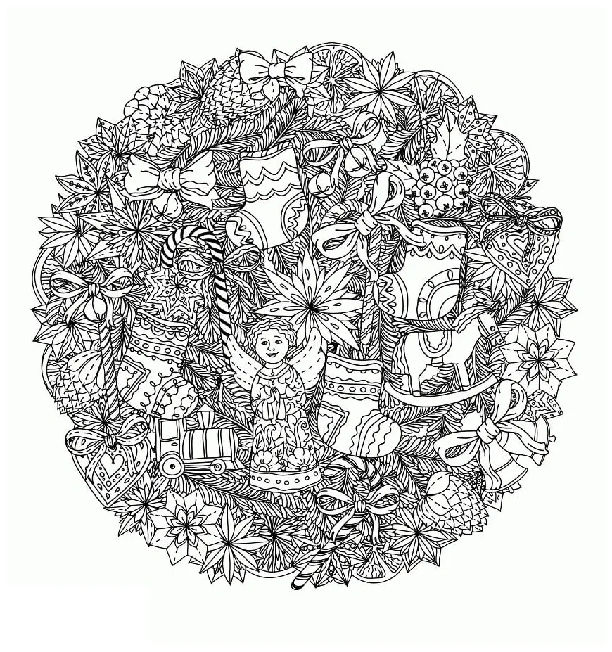 Intricate 6 Coloring Page - Free Printable Coloring Pages for Kids