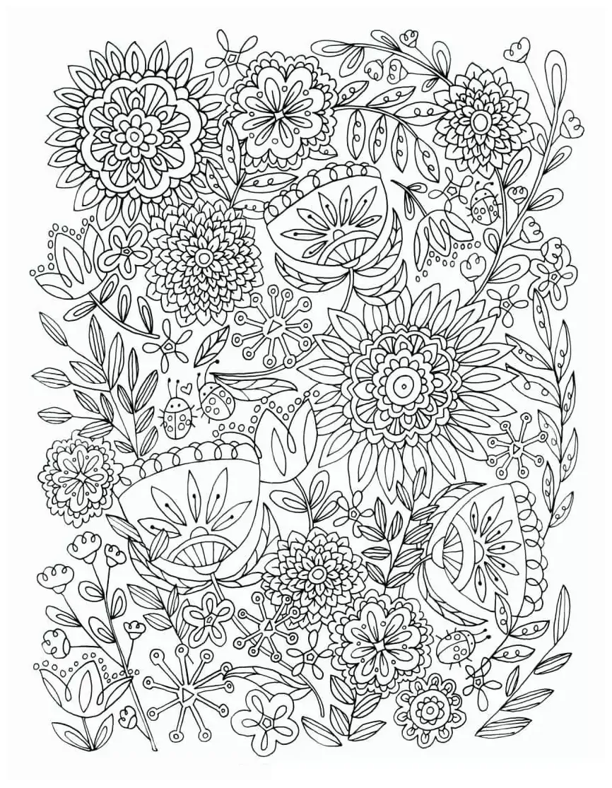 Intricate Coloring Page