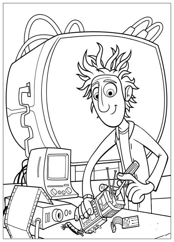Young Inventor coloring page - ColouringPages