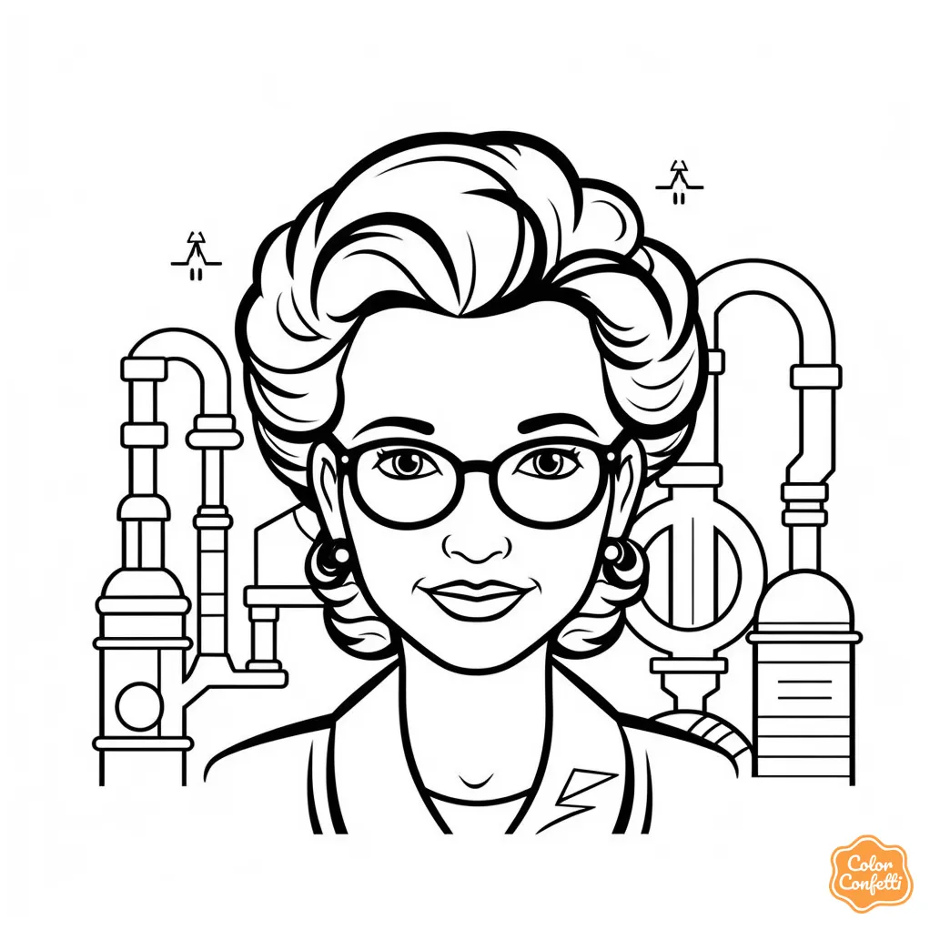 Inventor Coloring Page for Kids | Free Printable in 2024 | New