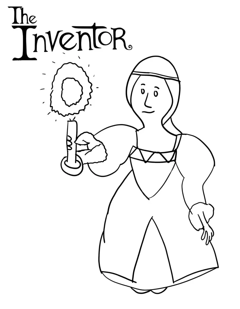 The Inventor Coloring Pages - Enza's Bargains