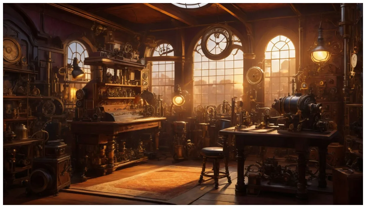 The inventor's workshop by vestesta on deviantart