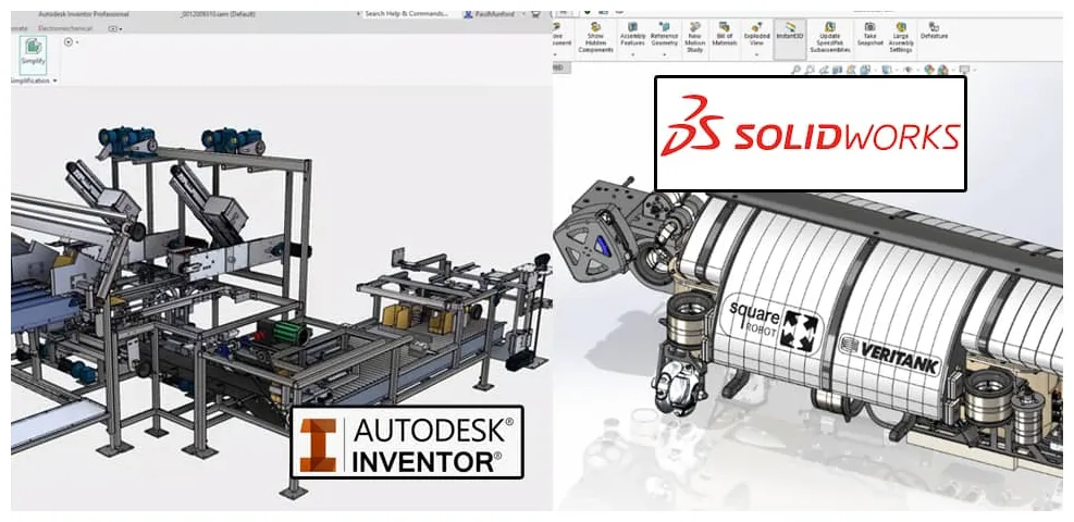 Software battle between solid-works and inventor in 2022 sketchupfamily