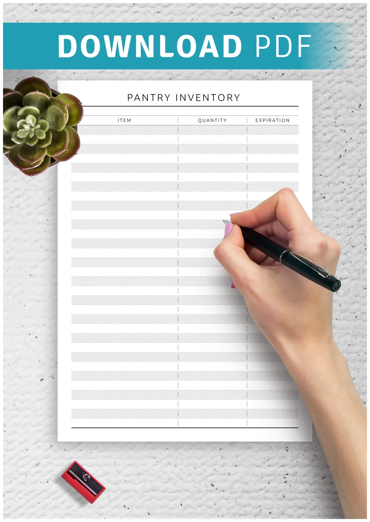 Printable pantry free printable