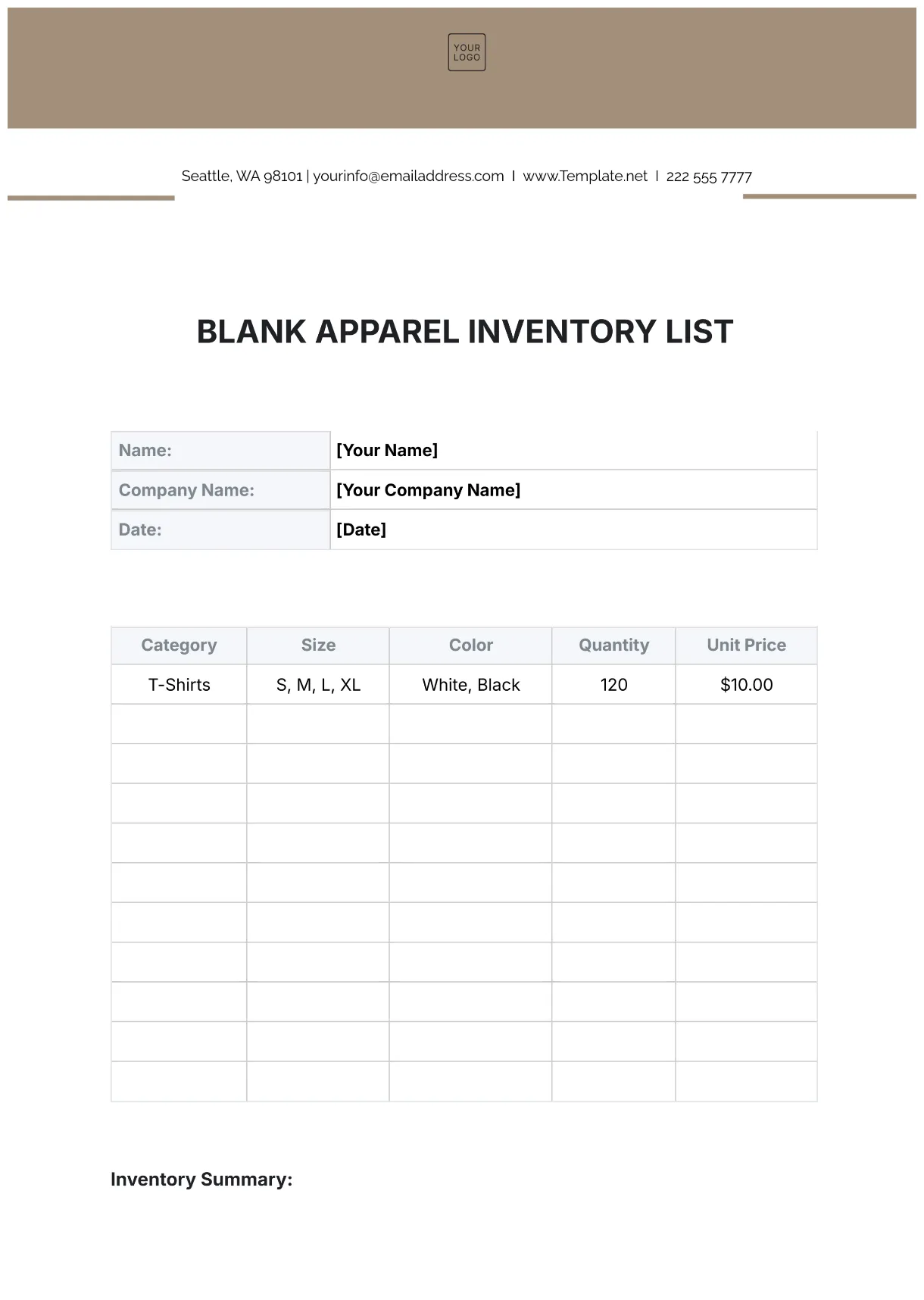 Free furniture template to edit online