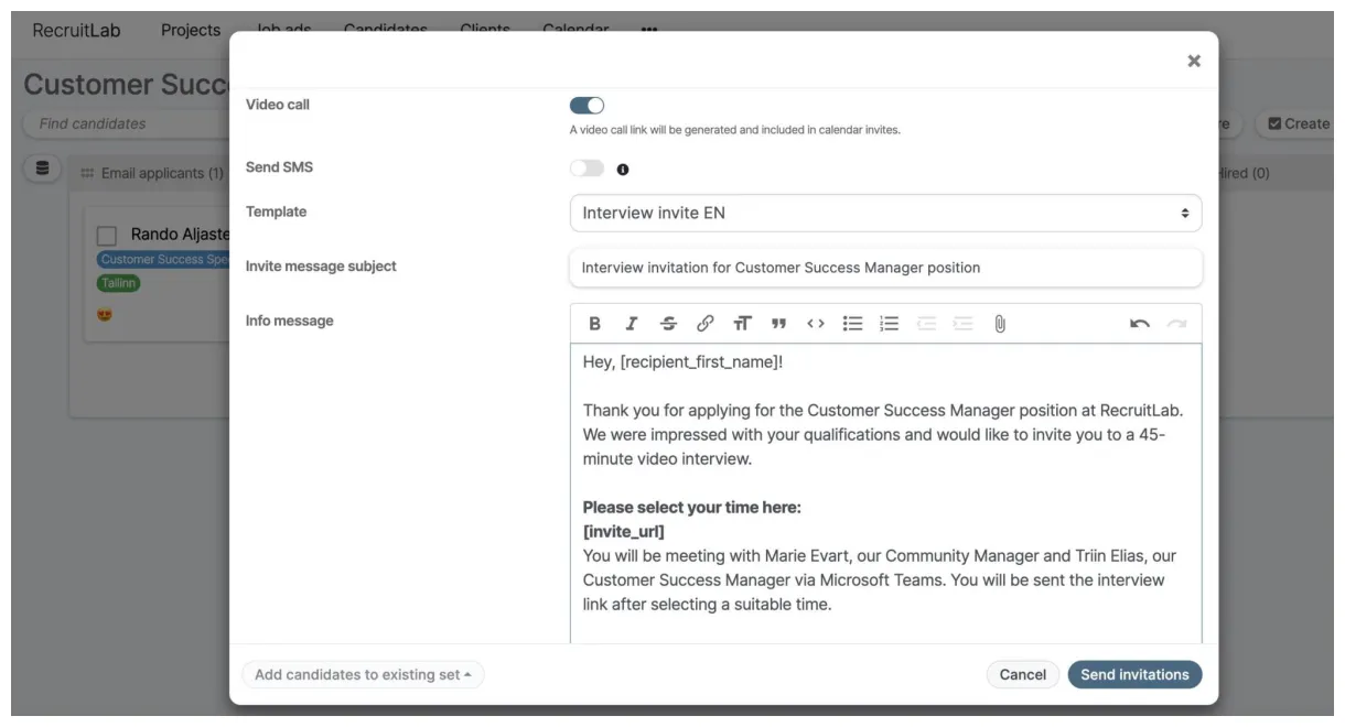 Interview invitation email how to write it and templates