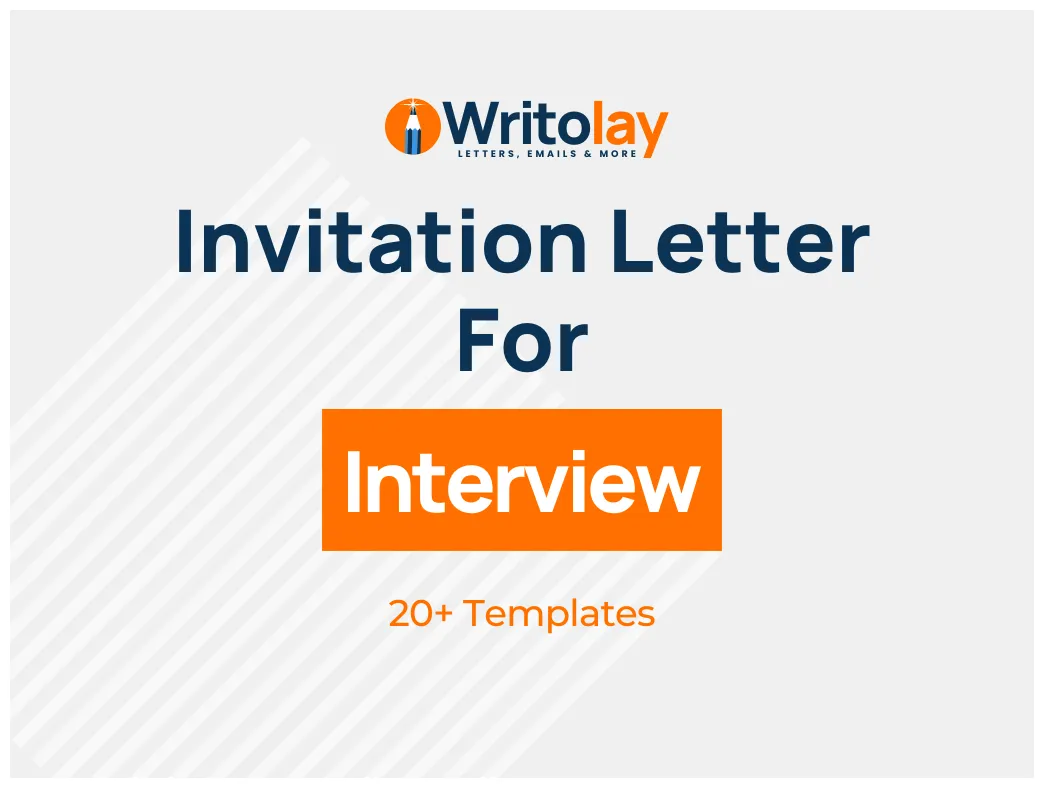 Interview invitation letter template 4 emails writolay