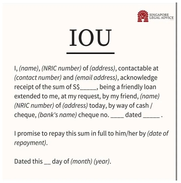 Free Printable IOU Templates [Word, Excel, PDF] Simple, 45% OFF
