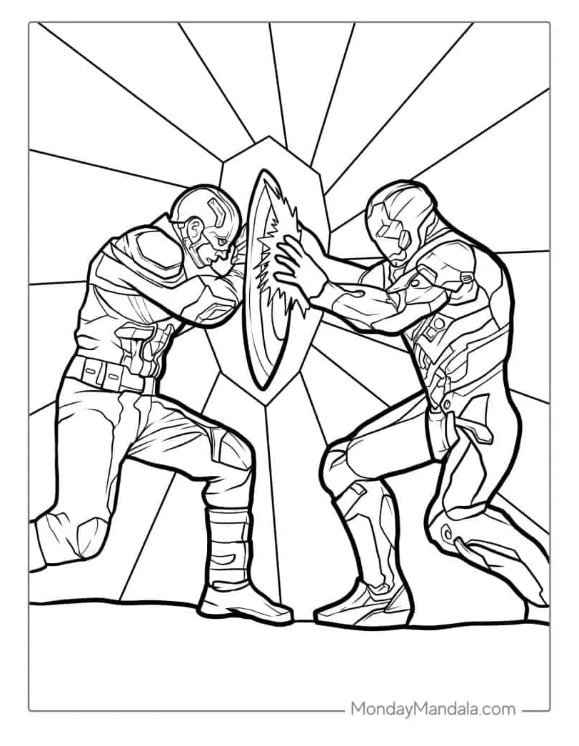 Iron man 25 designs kids coloring book