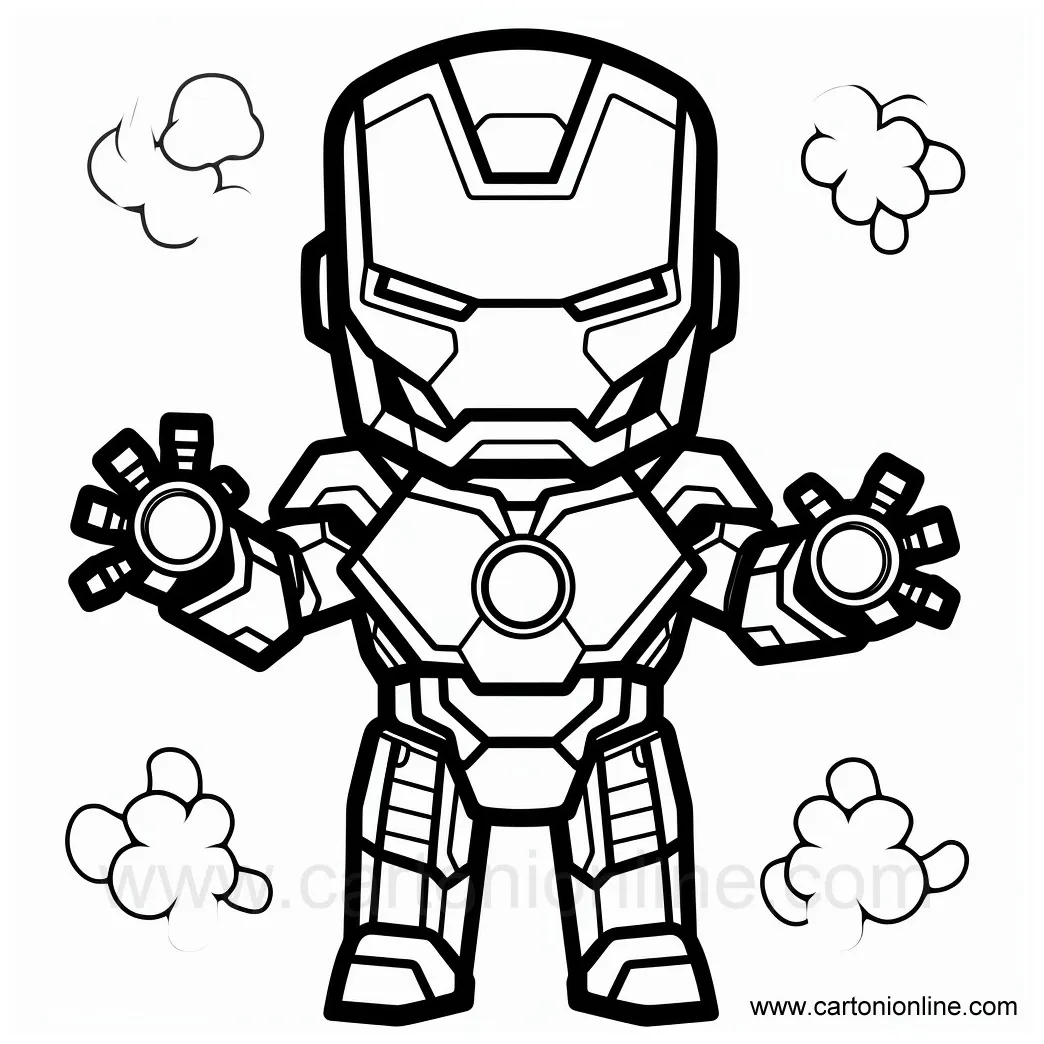Iron-man 25 coloring page