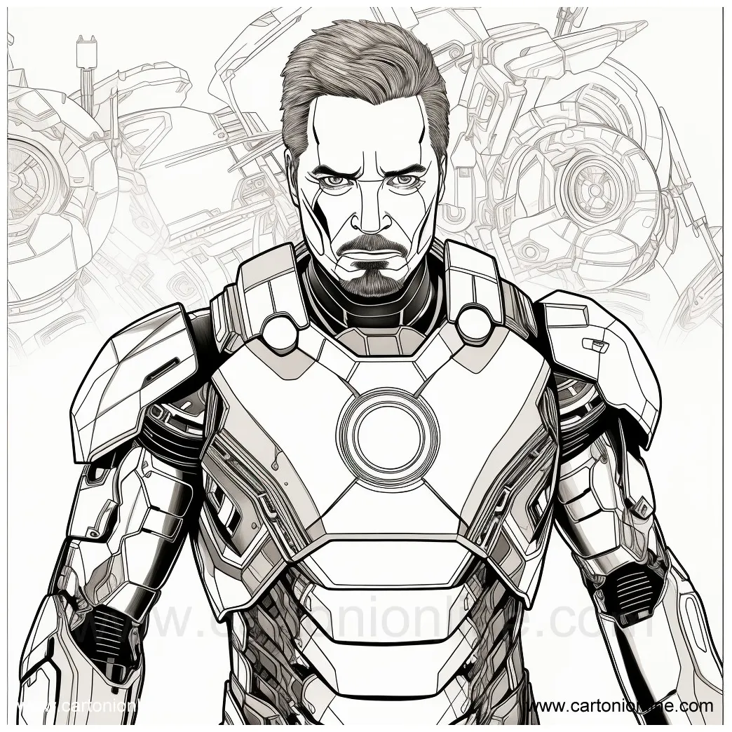 Iron-man 01 coloring page
