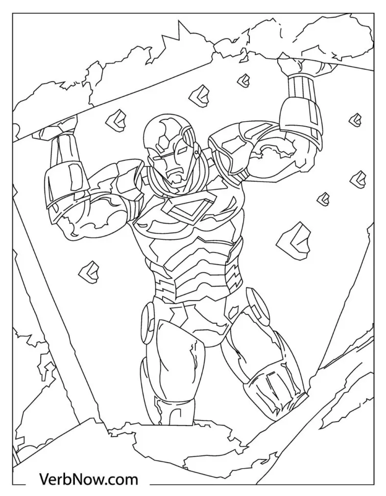 Free iron man coloring pages for download printable pdf