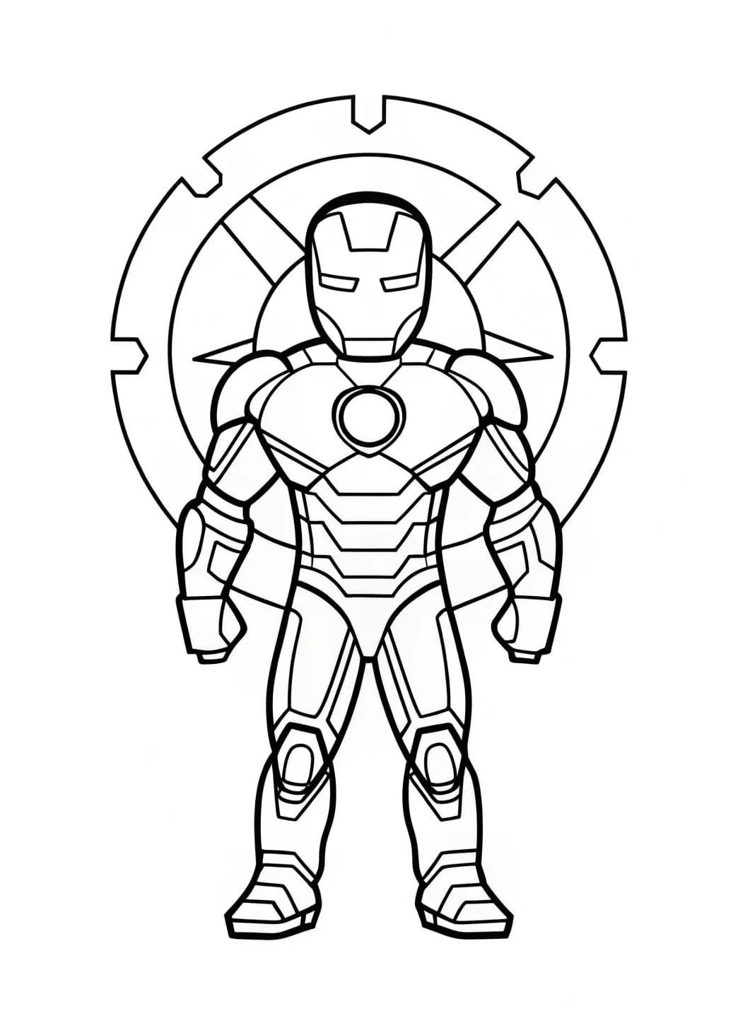 Iron man suit coloring page free printable printable coloring page