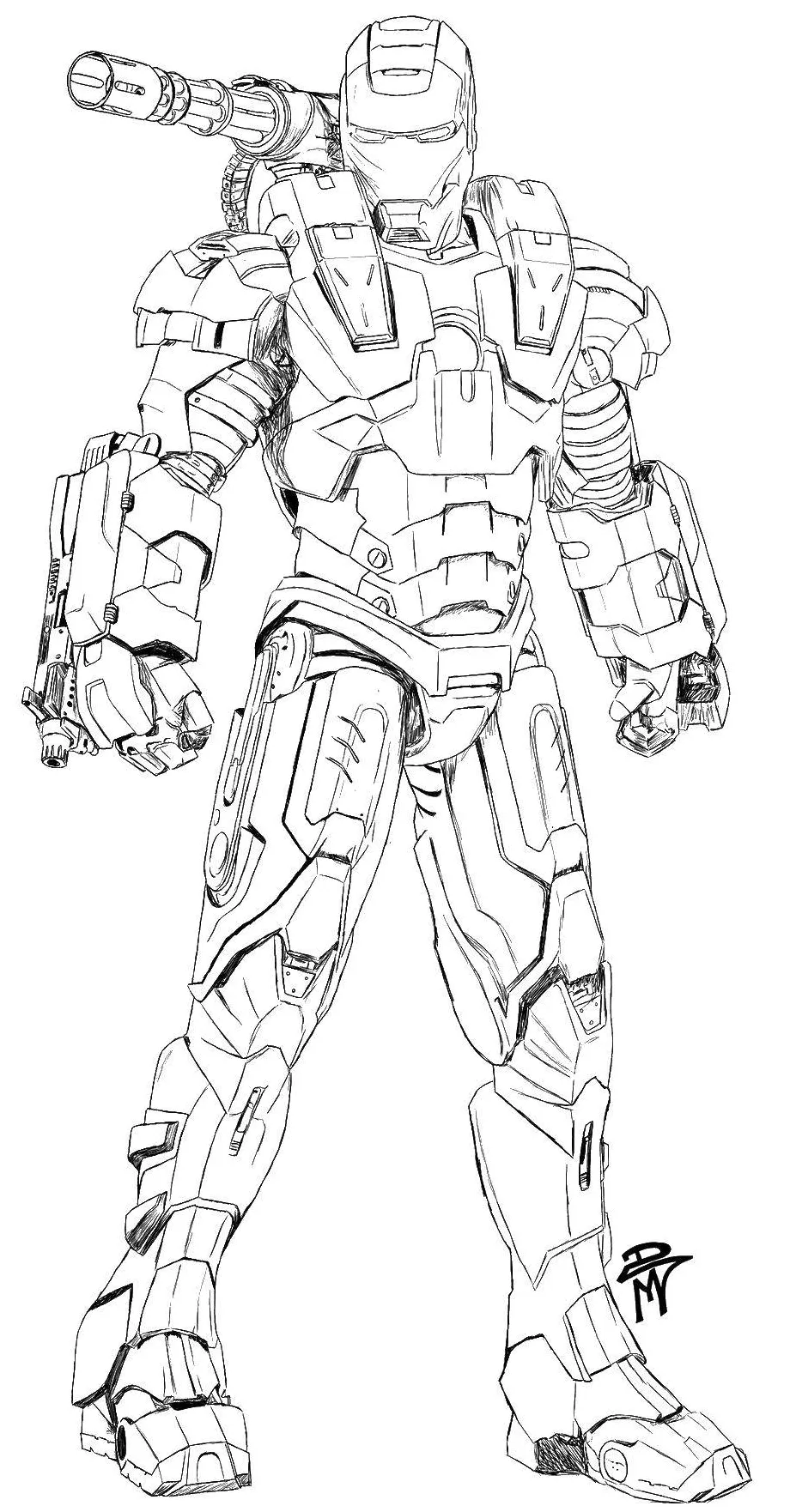 Iron man suit coloring pages