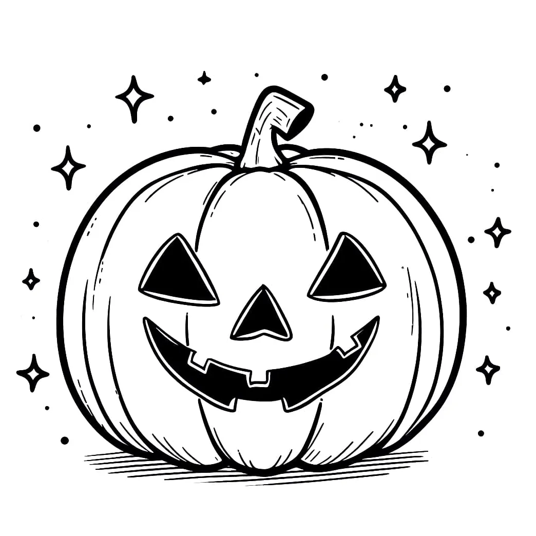 Print jack o lantern coloring page download, print or color online