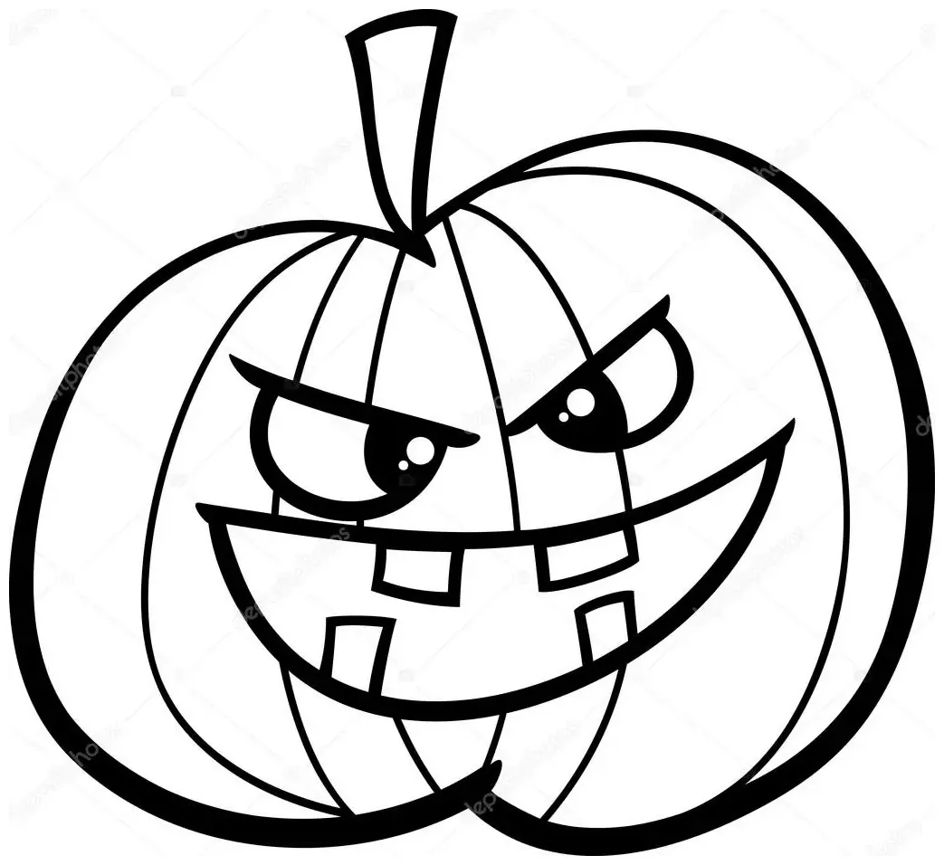 Jack o' lantern coloring page