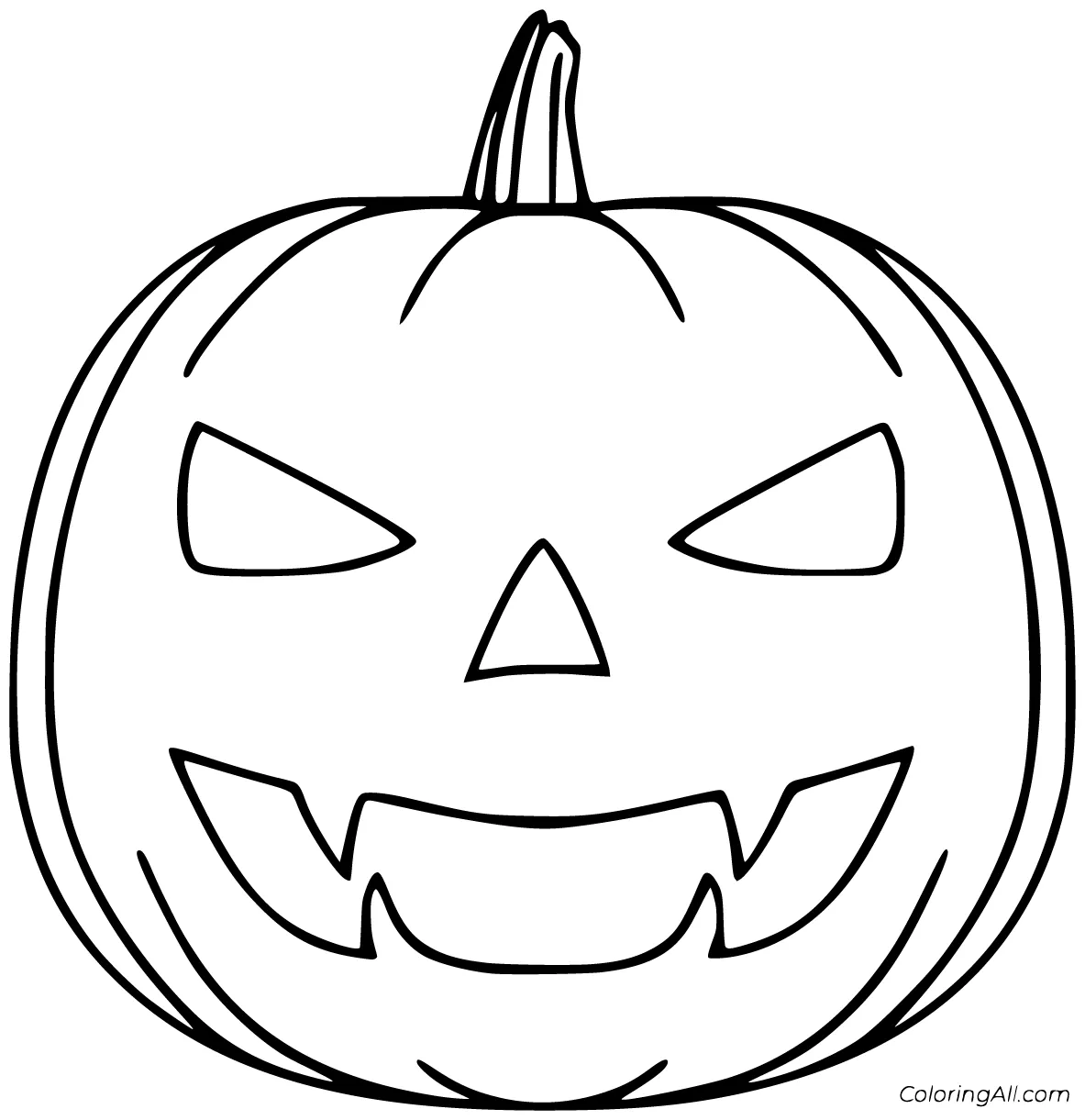 Jack o lantern coloring pages 54 free printables coloringall printable coloring page