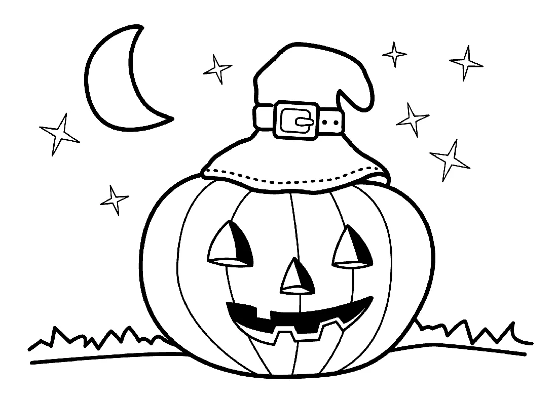 Jack o' lantern coloring page
