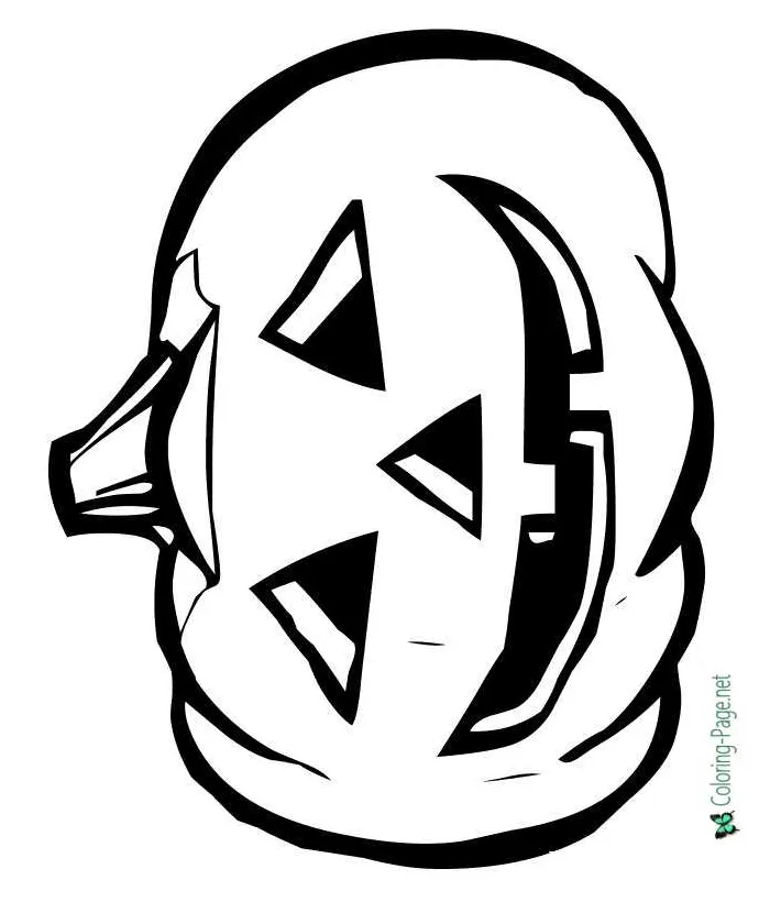 Jack o lantern coloring pages