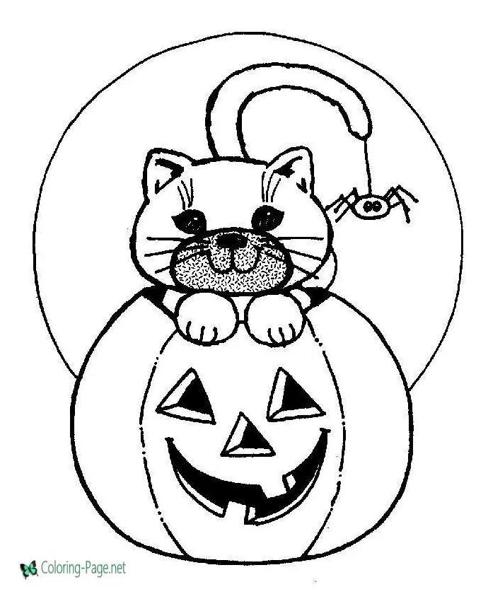 Jack o lantern coloring pages