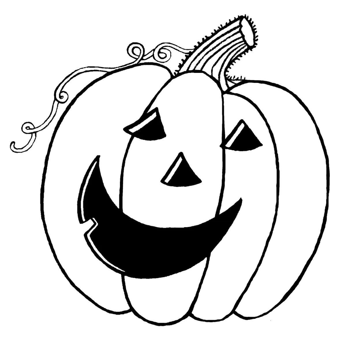 Happy jack o lantern faces coloring home