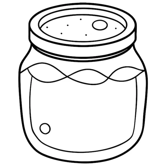 Coloring art jam jar s on freepik