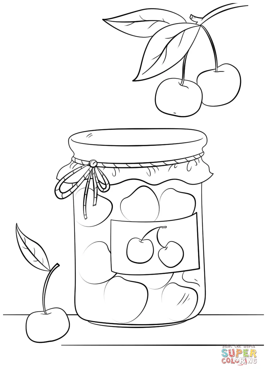 Jam coloring pages printable coloring page