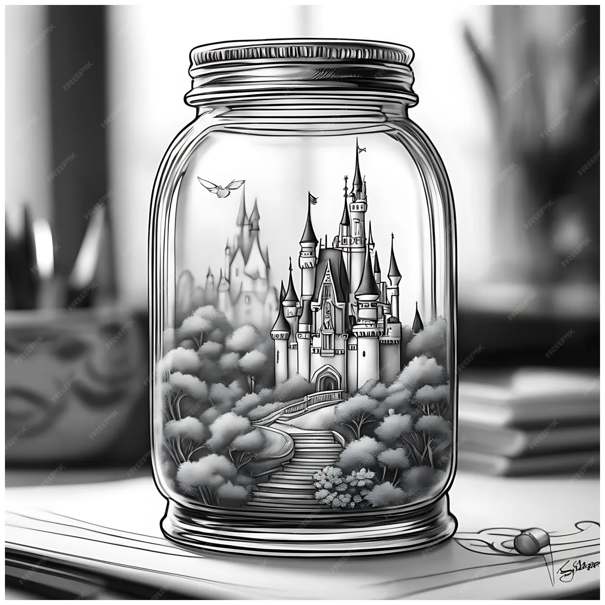 Premium printable qualityblack and white