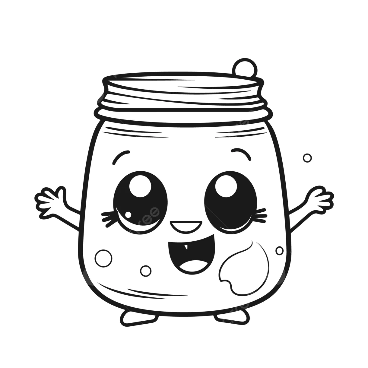Jar of jam coloring pages [2025]