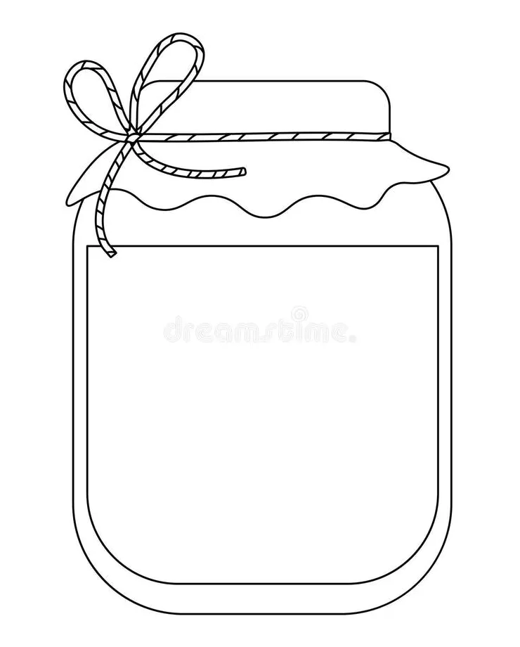 Jar of jam coloring pages [2025]