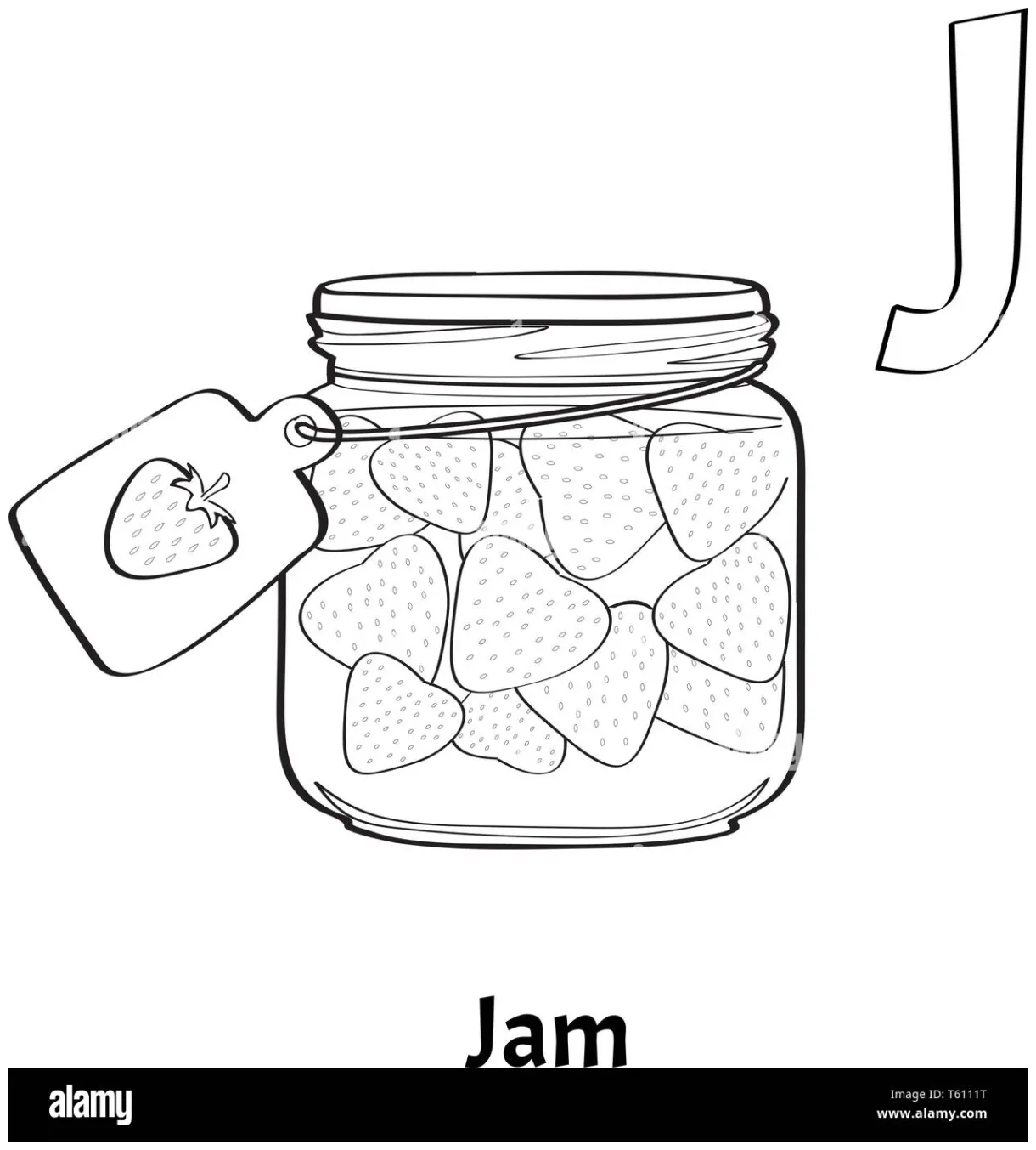 Jar of jam coloring pages [2025]