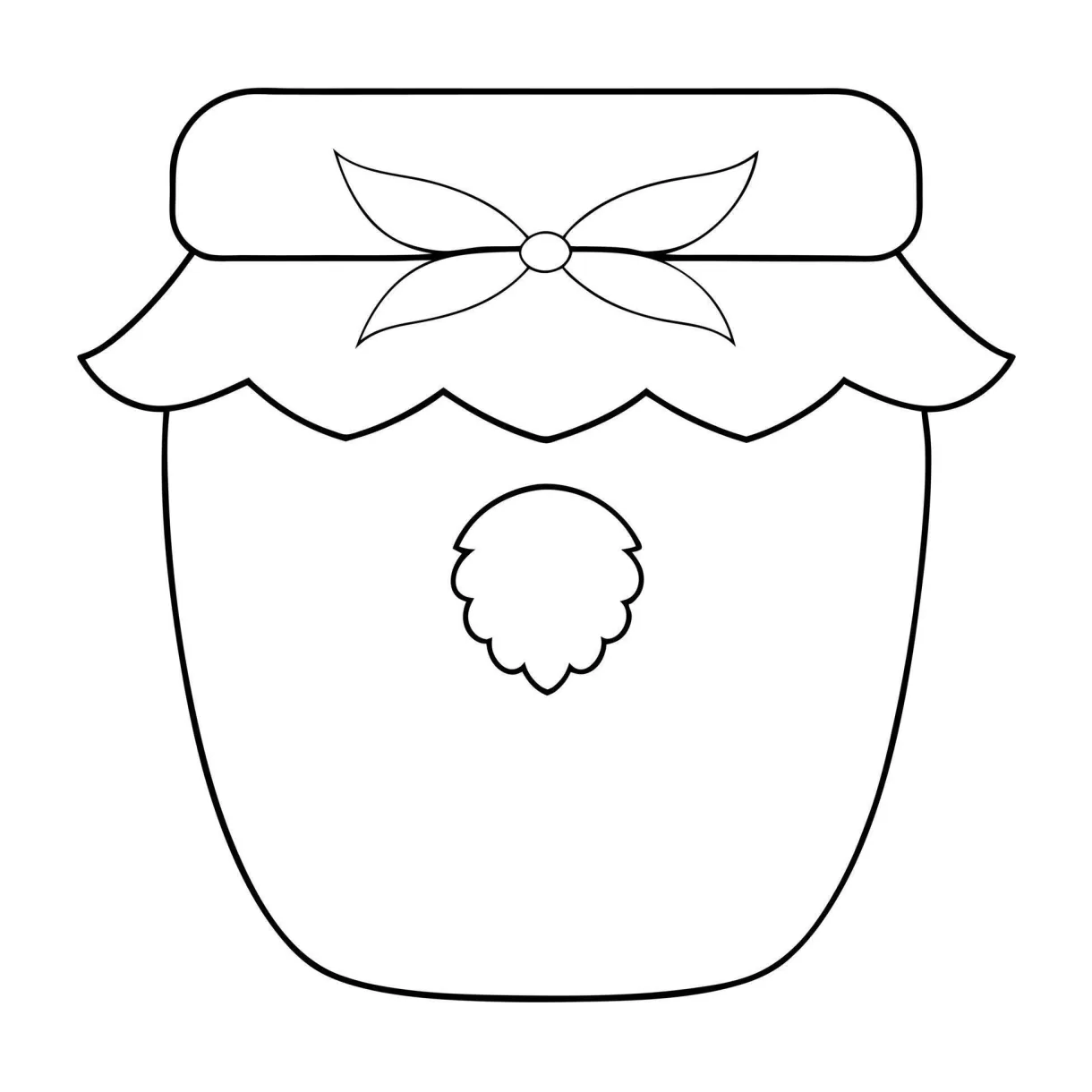 A jar of jam coloring page 51005454 vector art at vecteezy
