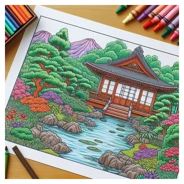 45 Free Japanese Garden Coloring Pages – The Color Cove