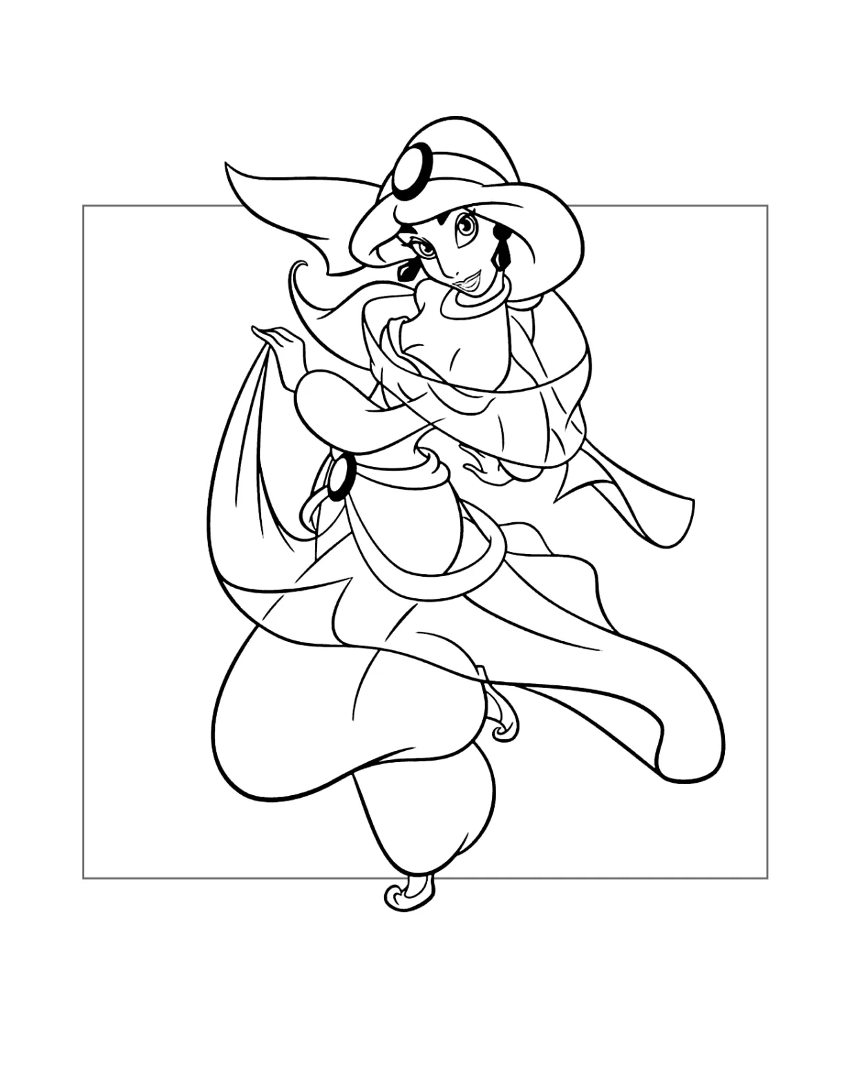 Coloring page jasmine printable coloring page