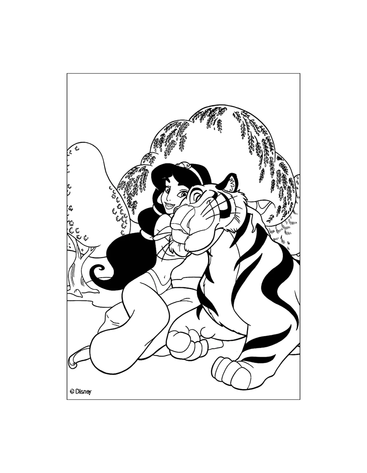 Jasmine coloring book pages [2025]