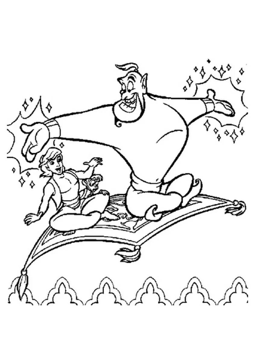 Coloring jasmine on magic carpet 1000+ s about aladdin on