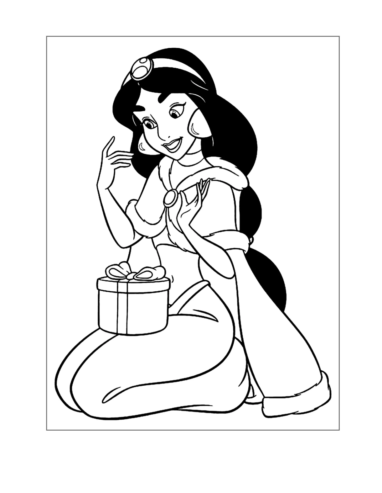 Princess jasmine coloring pages printable coloring pages. free printable coloring page