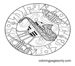 Jazz coloring pages free printable coloring pages