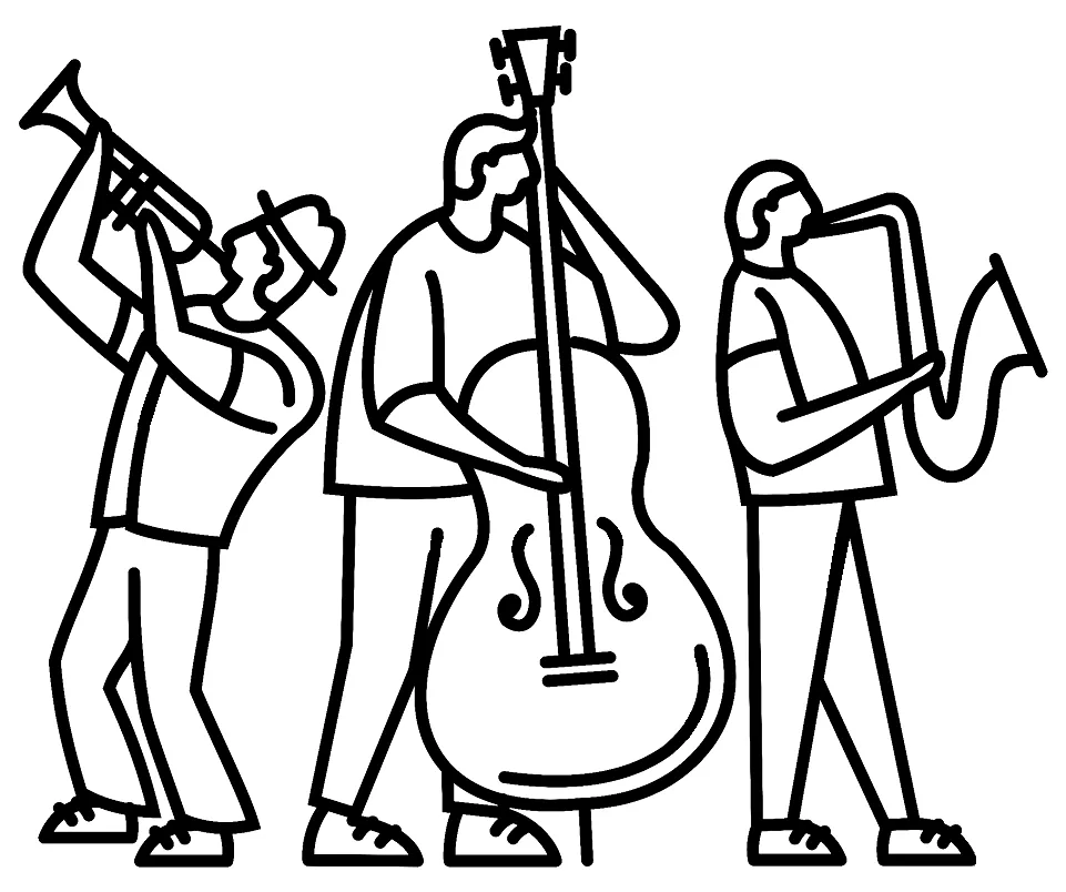 Jazz coloring pages free printable pdf & online coloring