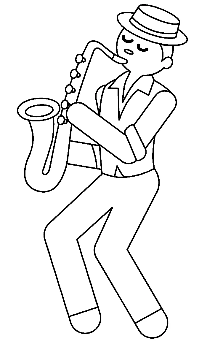 Jazz coloring pages free printable pdf & online coloring