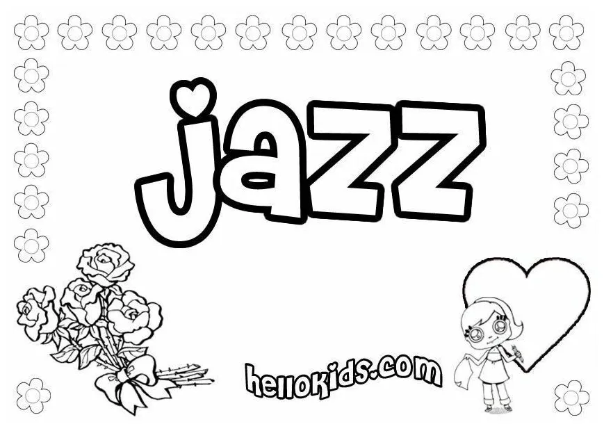 Jazz dance coloring pages coloring nation