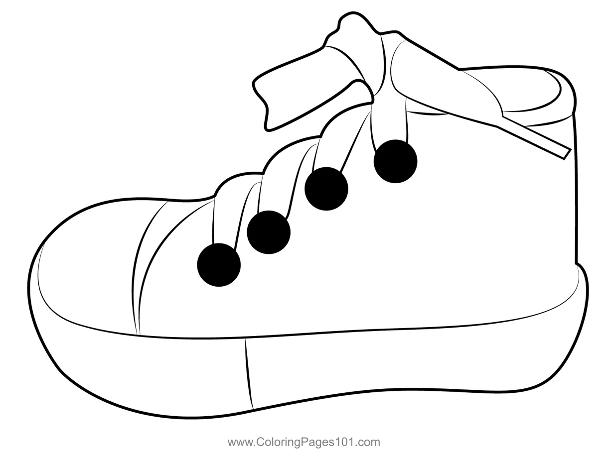 Shoes for kids coloring page for kids free shoes printable coloring