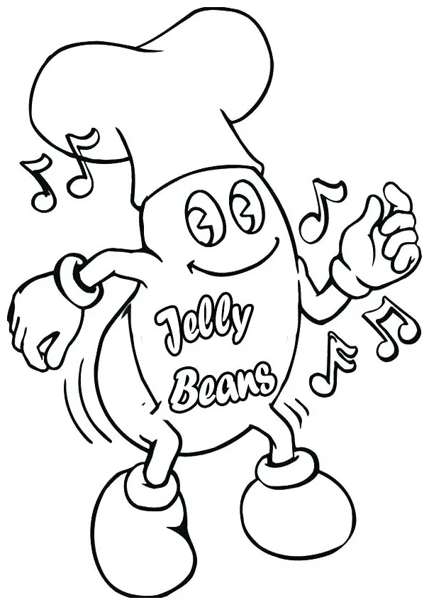 Jelly bean coloring page at getcolorings free printable colorings