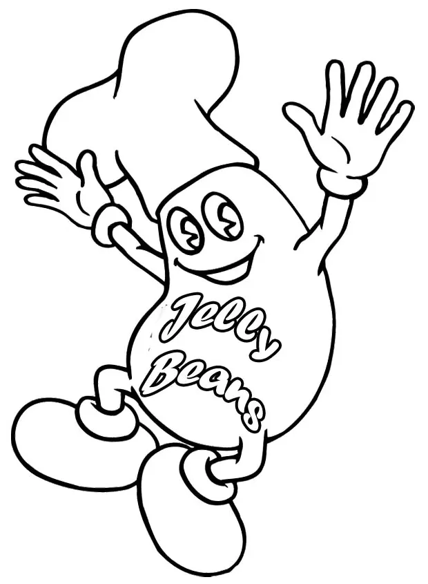 Jelly bean coloring pages coloring home